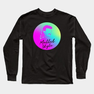 Funky pop mullet style Long Sleeve T-Shirt